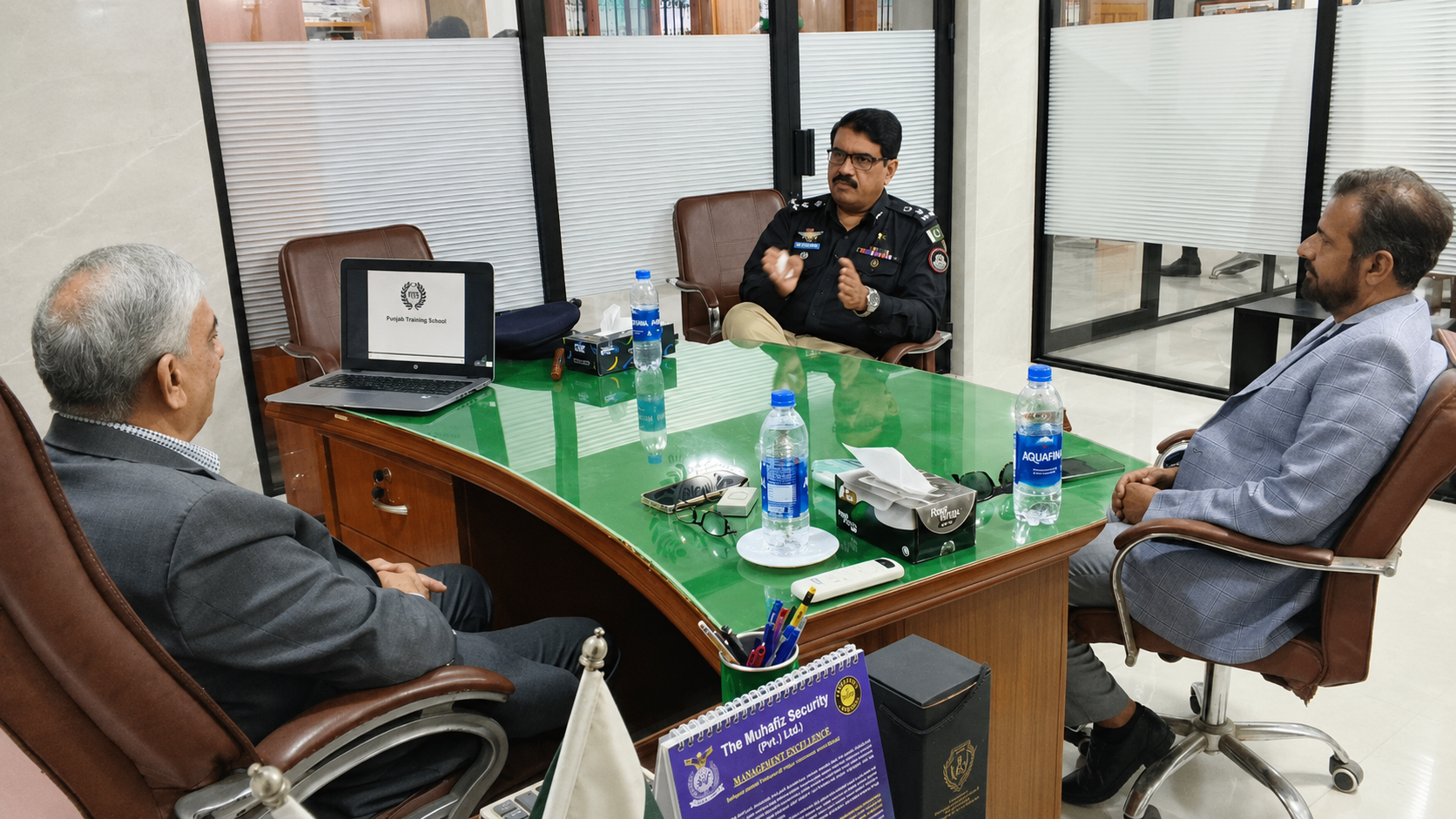 Faizullah Korejo, PSP, DIG Training  visited the Head Office of All Pakistan Security Agencies Association (APSAA), Karachi.